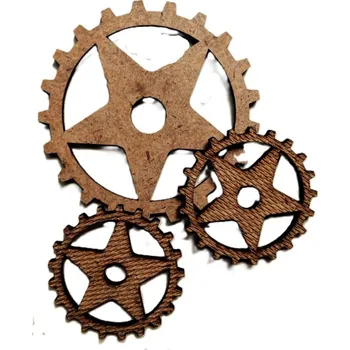 Ozubené kolo výřezy z HDF sada 3 ks Daily ART