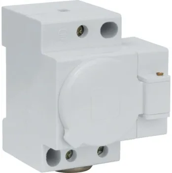 Elektrická zásuvka Zásuvka na DIN lištu Schuko s víkem 230VAC 10/16A