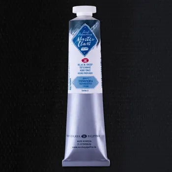 Tempera mistrovská Černá tmavá 46 ml Nevskaya Palitra