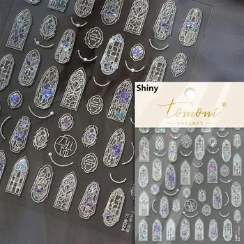 Květinové 5D samolepky na nehty pro léto | samolepky, nálepky - TO4024