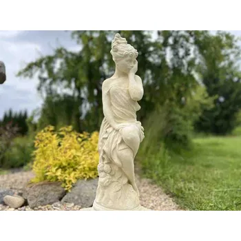 Zahradní dekorace ZahradniDekorace Socha - zasněná dívka, výška 66 cm, 15 kg, pískovec