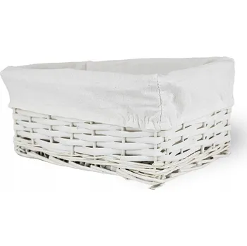 Koš na prádlo Koš na prádlo proutěný bílý