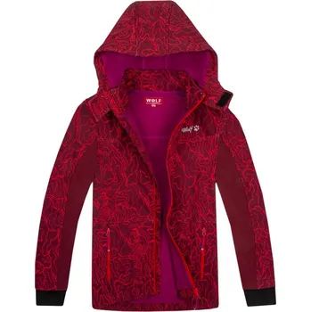 Dívčí softshellová bunda Wolf B2371 (s fleecem) bordo