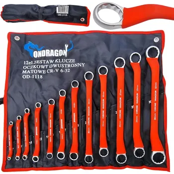Klíč Ondragon Ohýbané očkoploché klíče 6-32 mm, sada 12 ks