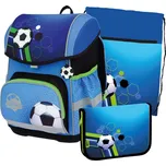 Školní set Stil Football – 3dílný set pro prvňáčky s aktovkou, penálem a sáčkem