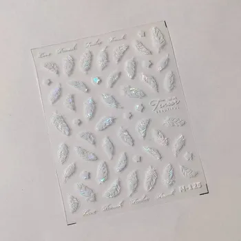 Květinové samolepky pro jemné zdobení nehtů | samolepky, dekorace na nehty - 1 ks M-125