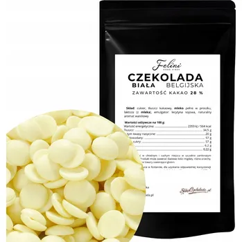 Čokoláda Belgická bílá Čokoláda do fontán fondue 28% 1 kg Felini