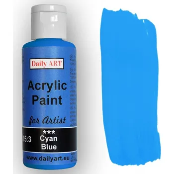 Vodová barva Daily Art Akrylová barva 100 ml Azure Blue