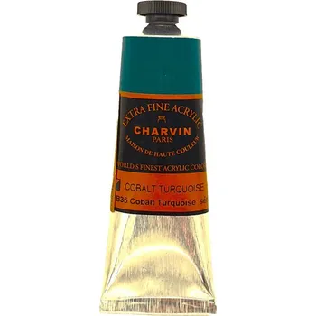 Speciální výtvarná barva Charvin Akrylová barva Extra Fine 60 ml Cobalt Turquoise 418