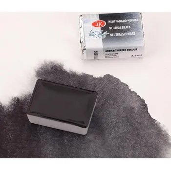 Výtvarná barva White Nights Akvarelová barva 2,5 ml Neutral Black 805