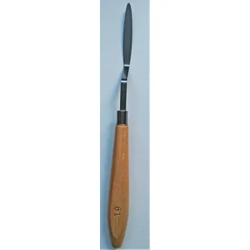 Malířská špachtle Špachtle s dřevěnou rukojetí úzká 61