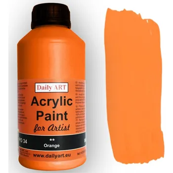 Speciální výtvarná barva Daily ART Akrylová barva 500 ml Orange