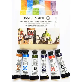 Vodová barva Daniel Smith akvarelové barvy sada George Politis 6x5 ml