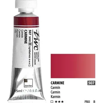 Vodová barva ShinHan Akvarelová barva PWC 15 ml Carmine 507