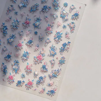 Květy a korálky na nehty pro nail art | samolepky, zdobení - TO4731