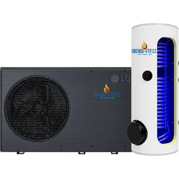 Tepelné čerpadlo Tepelné čerpadlo LG ThermaV 7kW + TUV 200l R290 MONOBLOK, model HM073HF.UB40 s montáží na klíč HM073HF.UB40-KLIC-TUV