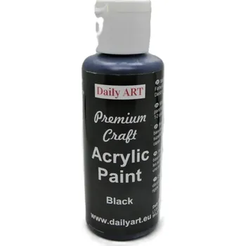 Výtvarná barva Akrylová barva Black Premium Craft 50ml Daily ART