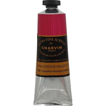 Speciální výtvarná barva Charvin Akrylová barva Extra Fine 60 ml Quinacridone Magenta 537