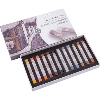 Suchý pastel 12ks sada Graphics Sonnet Nevskaya Palitra St. Petersburg