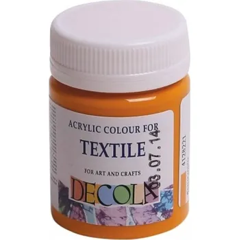 Speciální výtvarná barva Barva na textil Žlutá tmavá Decola 50 ml