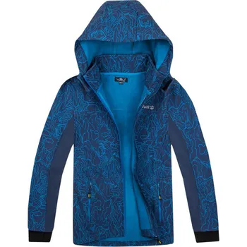 Chlapecká softshellová bunda Wolf B2370 s fleecem vel. 128/134-164/170 modrá