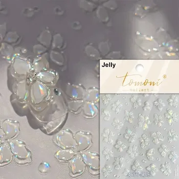 Květy a korálky na nehty pro nail art | samolepky, zdobení - TO4656