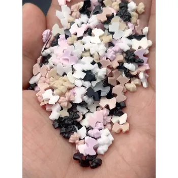 Přípravek na nehty 50 ks 3D Barevné mašličky pro zdobení nehtů diy | nehty, nehtové ozdoby - 50 ks-200006158