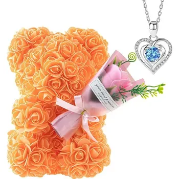 Medvídek z růží | dekorace - Styl5