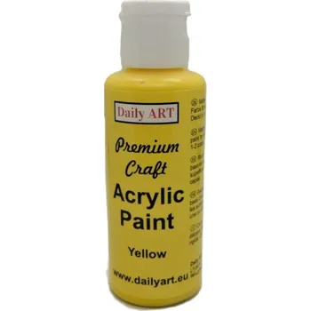Vodová barva Akrylová barva Yellow Premium Craft 50ml Daily ART