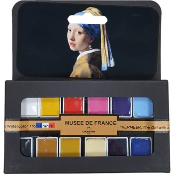 Vodová barva Charvin Paris Akvarelové barvy Extra fine 12Ks Vermeer