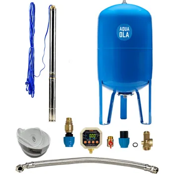 Domácí vodárna PRODO Domácí vodárna s ponorným čerpadlem 3Ti-24 / 100l - RTS - odolnost proti písku s Digitálním tlakovým spínačem - Prodloužená záruka 5 let