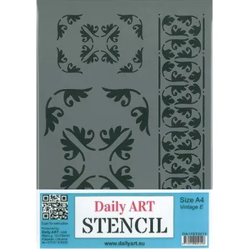 Daily ART Šablona plastová A4 Vintage E
