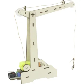 Dřevěná hračka Sol Expert 19590 Motorbetriebener Kran elekronika, experimentální, řemesla, fyzika stavebnice, od 14 let