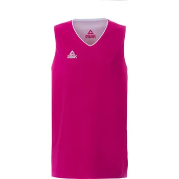 PEAK Pánský basketbalový oboustranný dres 2XL BÍLÁ|RŮŽOVÁ