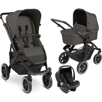 Kočárek Kočárek ABC DESIGN Salsa 4 Air Cloud + Autosedačka Tulip i-Size Black s adaptérem a sluneční clonou na kočárek