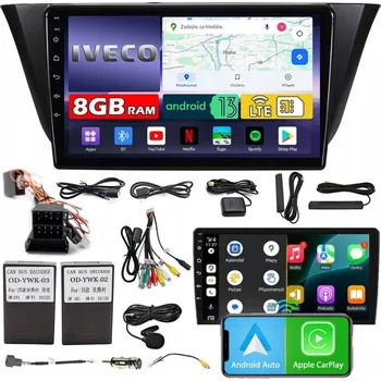 Auto Hi-Fi Autorádio NCS ZQ9 Iveco Daily 2013-2023 Android Navigace 8GB LTE