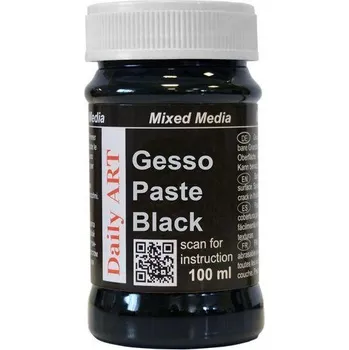 Speciální výtvarná barva Daily ART Gesso pasta černá 100 ml