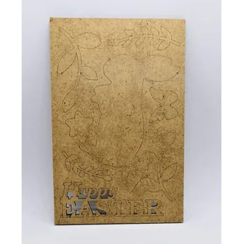 Velikonoční dekorace Daily ART Výřez z HDF Happy Easter 14,5 x 9,5 cm