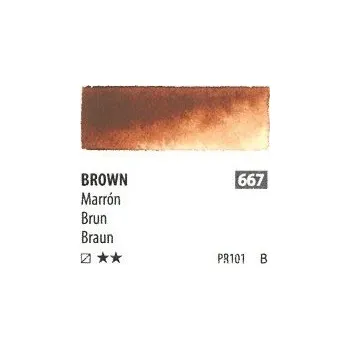 Vodová barva ShinHan Akvarelová barva PWC 15 ml Brown 667