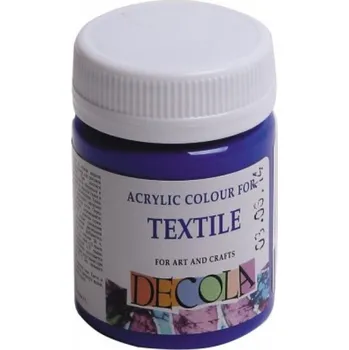 Výtvarná barva Barva na textil Ultramarínová Decola 50 ml