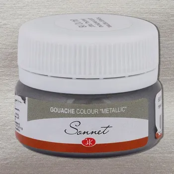 Speciální výtvarná barva Sonnet Kvašová barva 20 ml Stříbrná tmavá