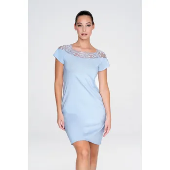 Dámské noční prádlo TIMO Timo | Noční košilka s krajkovým lodičkovým výstřihem - M / 53