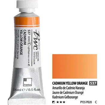 Speciální výtvarná barva ShinHan Akvarelová barva PWC 15 ml Cadmium Yellow Orange 537