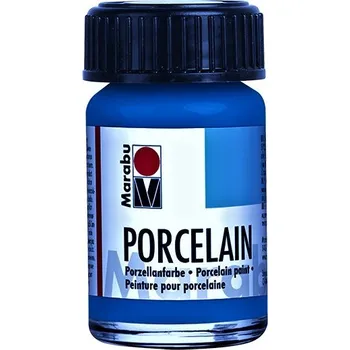 Speciální výtvarná barva Barva na porcelán a sklo 15 ml modrý hořec Marabu