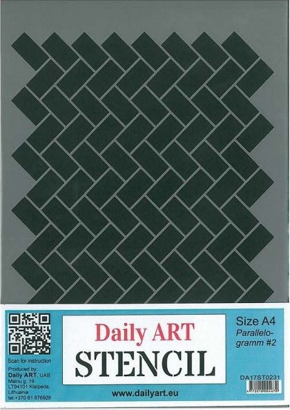 Daily ART Šablona plastová Dlaždice A4