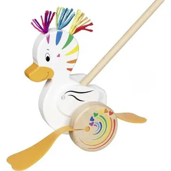 Dřevěná hračka Jezdík na tyči - Plácačka, Kačenka Lou (Goki) - Novinky