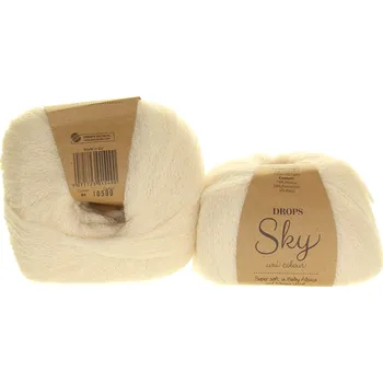 Příze Drops - Sky 01 bílá