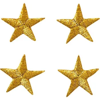 Nášivka Nažehlovačka Zlaté hvězdičky 4 ks 1,7 cm Monoquick