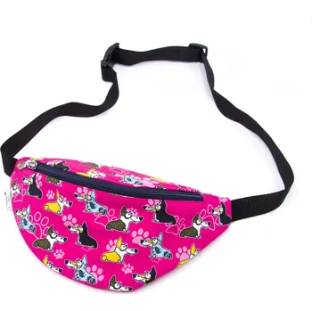 Outdoorové zavazadlo Pískací Potvůrky Ledvinka - welsh corgi Barva: růžová