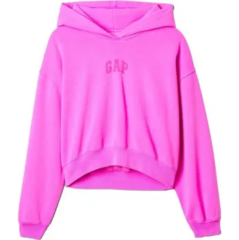 GAP VintageSoft Arch Logo Crop Hoodie…